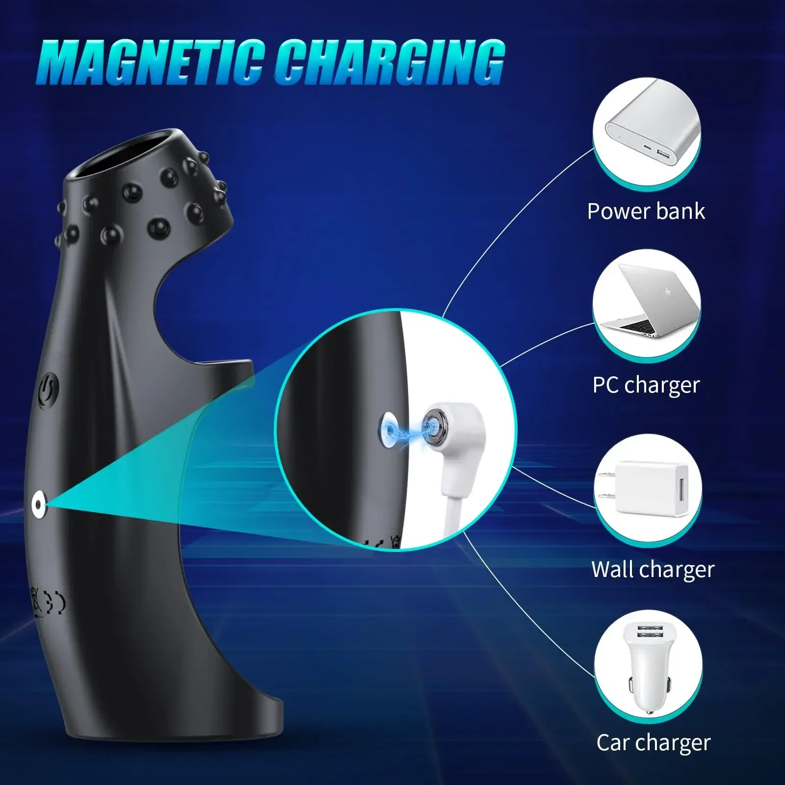 SENSIVO ذكر عن بعد تهتز الديك سيليكون كم حلقة تأخير القذف القضيب توسيع الجنس لعب للرجال الخصية هزاز #2