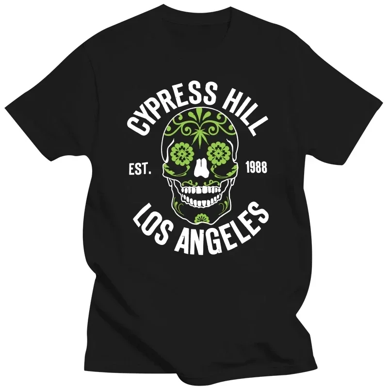 LA 1988 Cypress Men T-Shirt Hill Sugar Skull harajuku  streetwear Official Licensed vintage oversized graphic t shirts harajuku