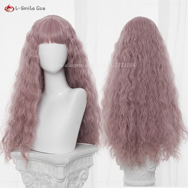 Anime NANA Serizawa Layla Cosplay Wig 80cm Light Grey Pink Curly Women Hair Heat Resistant Synthetic Hair Halloween Wigs