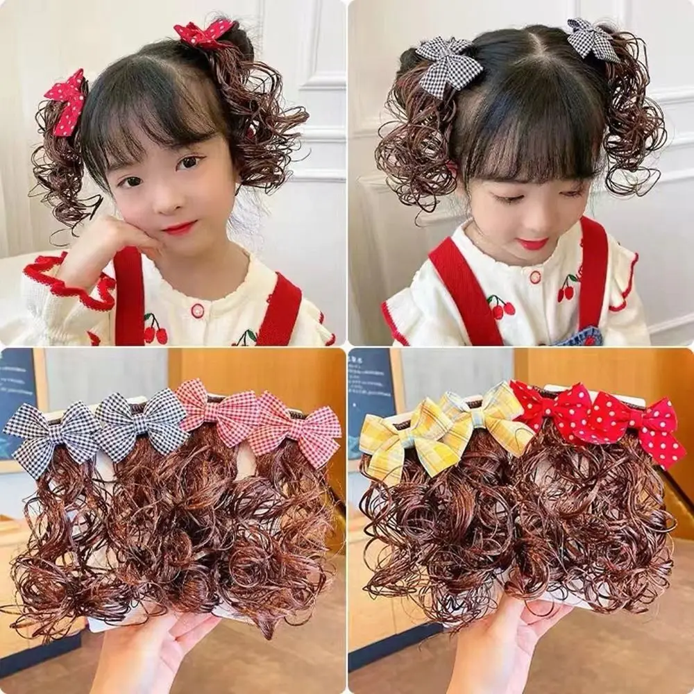 Accesorios para el cabello de niña con borlas y lazo, Clip de pico de pato, horquilla con lazo, tocado de Año Nuevo, accesorios para el cabello para niños, horquilla para peluca de bebé