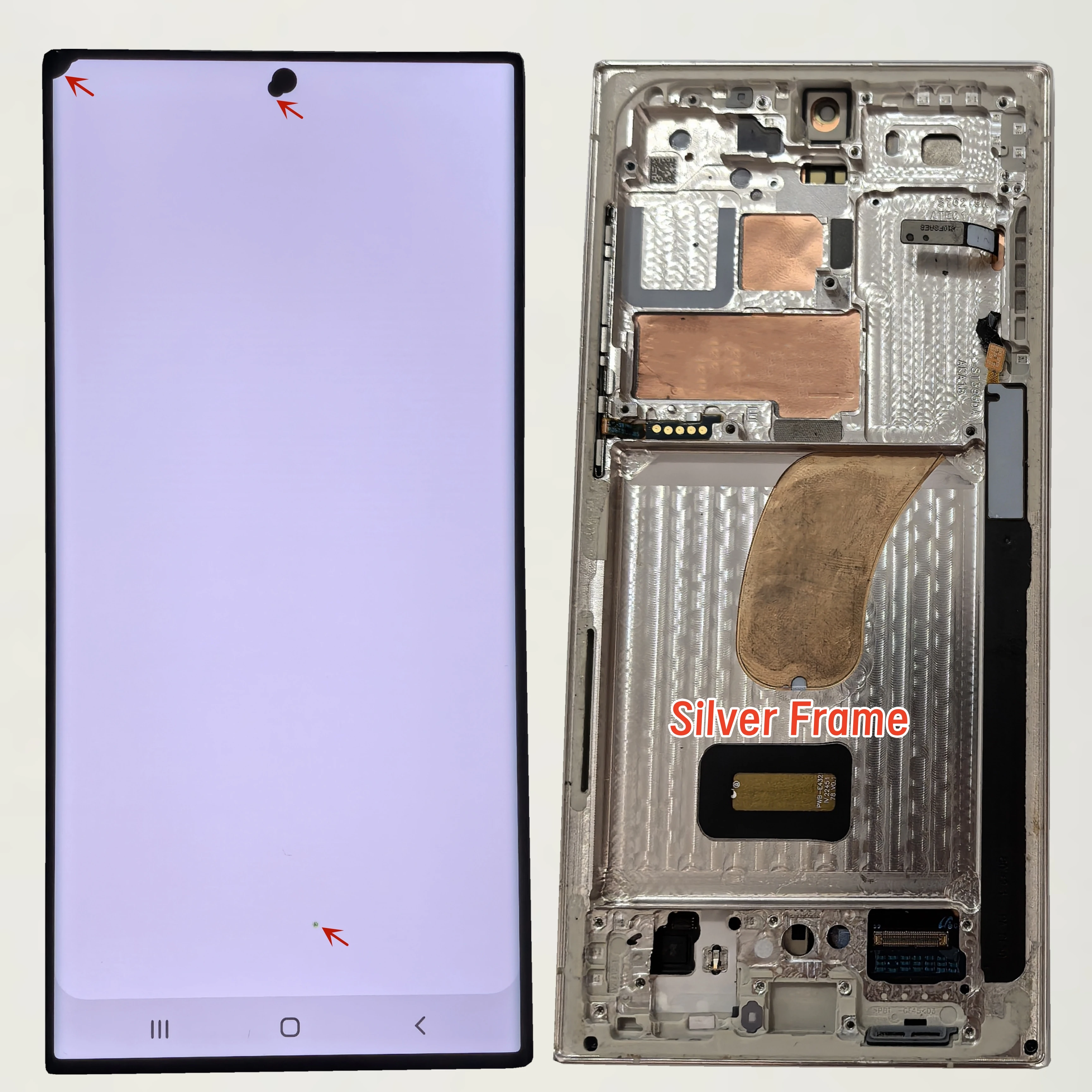 Wyświetlacz LCD z ekranem dotykowym i digitizerem, Super AMOLED 120Hz, z defektem, do Samsung S23 Ultra 5G S918 S918N S918D S918B S918U — zdjęcie produktu 5