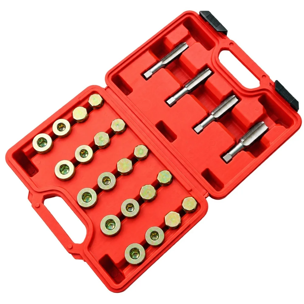 Thread Repair Kit 64 Pieces for Oil Pan Drain Applications Supporting Repeatable Accurate Repairs Vehicle Models