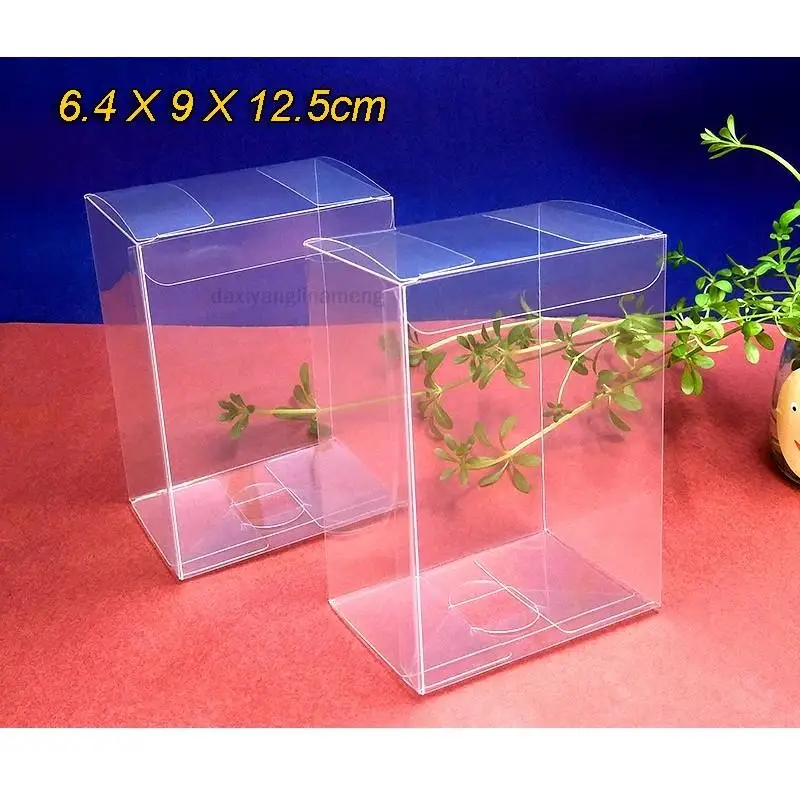 

20 шт./лот 9*6,4*12,5 точечная оптовая продажа, ПВХ прозрачный пластиковый дисплей, упаковка, размер коробки для surprice, ПП/ПЭТ