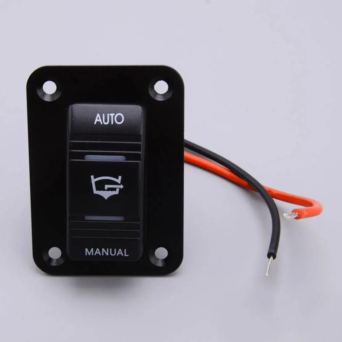 

Blue LED 3 Way On-Off-On Car Marine Boat Bilge Pump Rocker Switch Panel