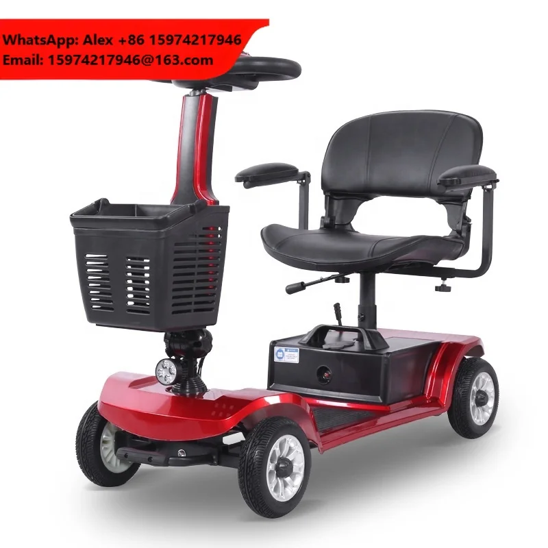 Handicapped Scooter Elderly Mobility Scooter Lightweight Folding Mobility Scooters Electric 4 Wheel
