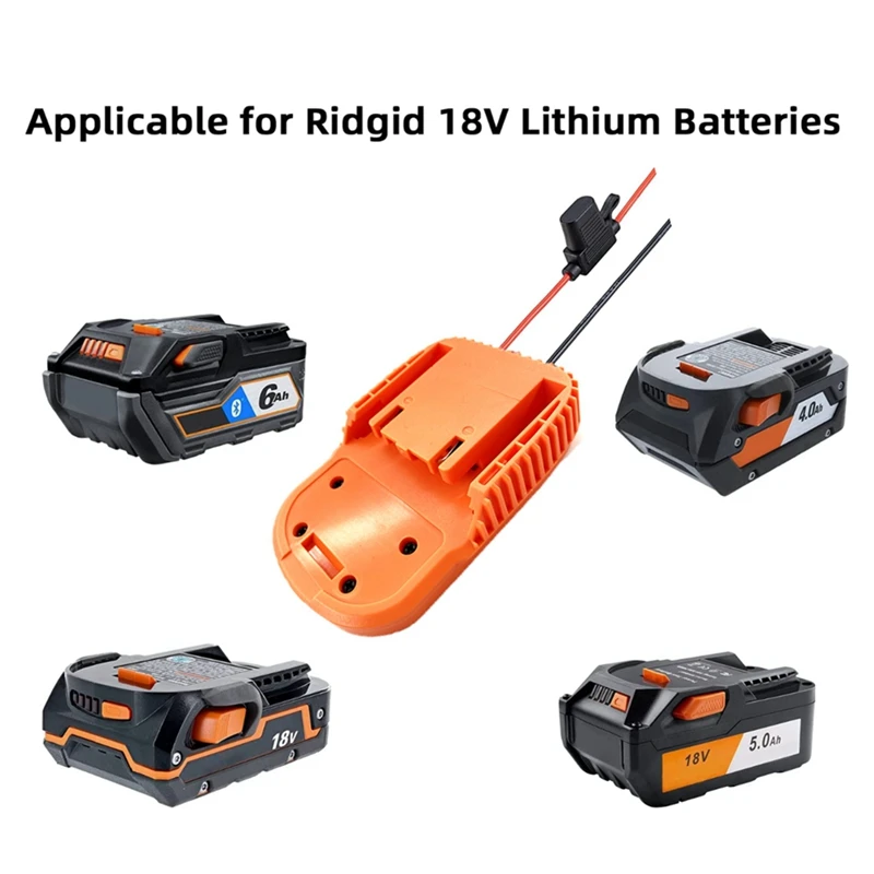 Battery Converter For Ridgid AEG 18V Hyper Li-Ion Battery Converter For Rigid 12 Gauge Robotics Without Fuse