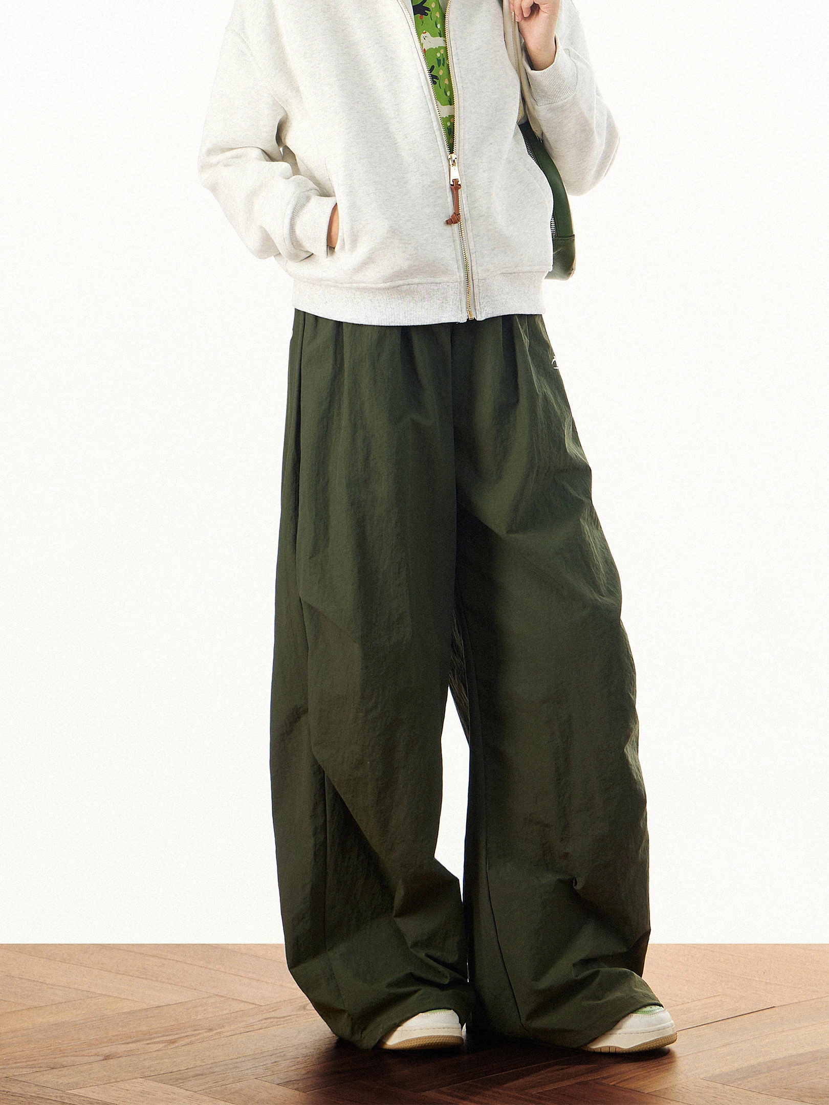 

Женские повседневные брюки Beetle Town в американском ретро-стиле, плиссированные, прямого кроя, свободные, длинные, универсальные, с широкими штанинами, весна-осень