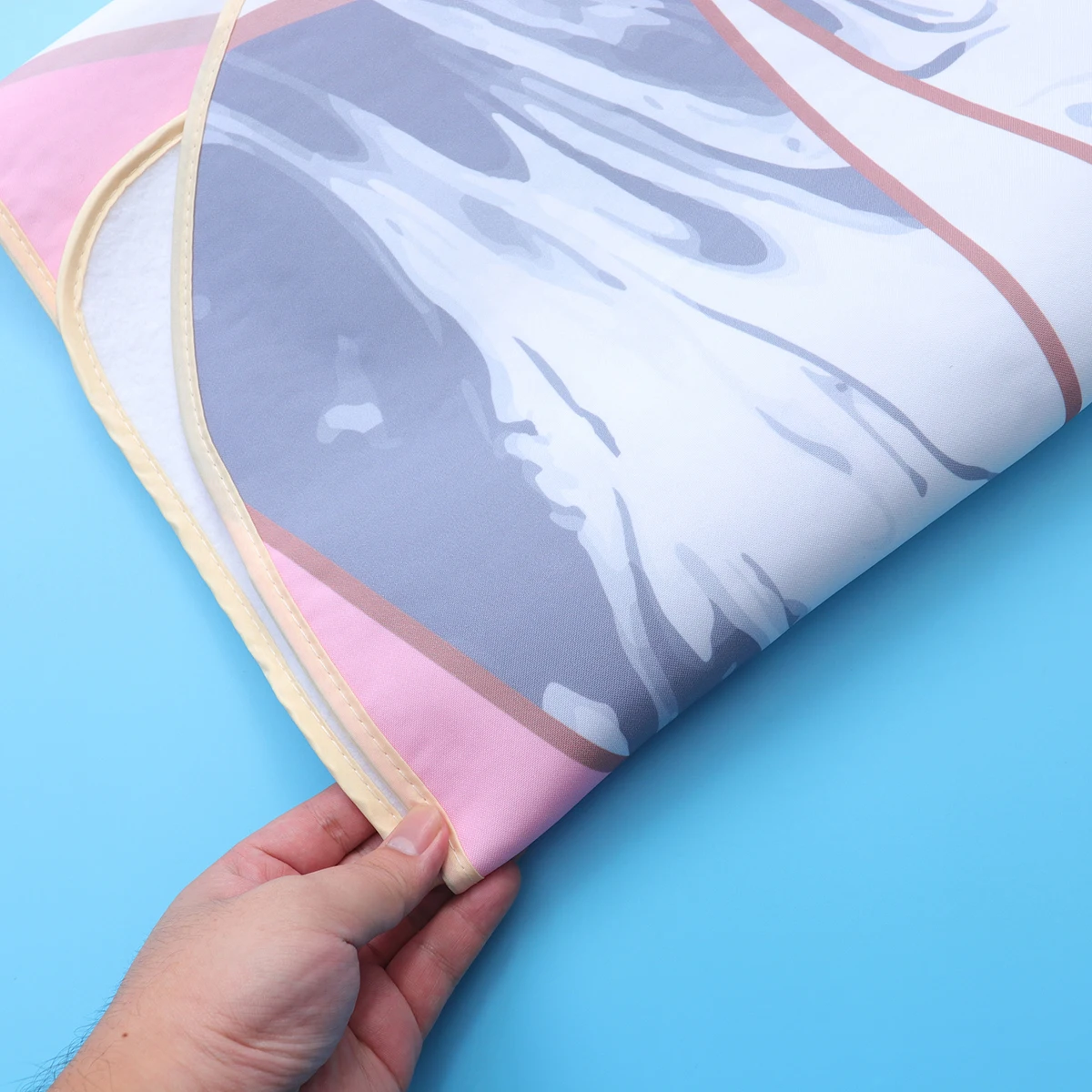 

Ironing Board Cover Marble Pattern Stain Resistant Padded Replacement Pad Extra Wide Large Fits Wall Mounted Protection Sheet