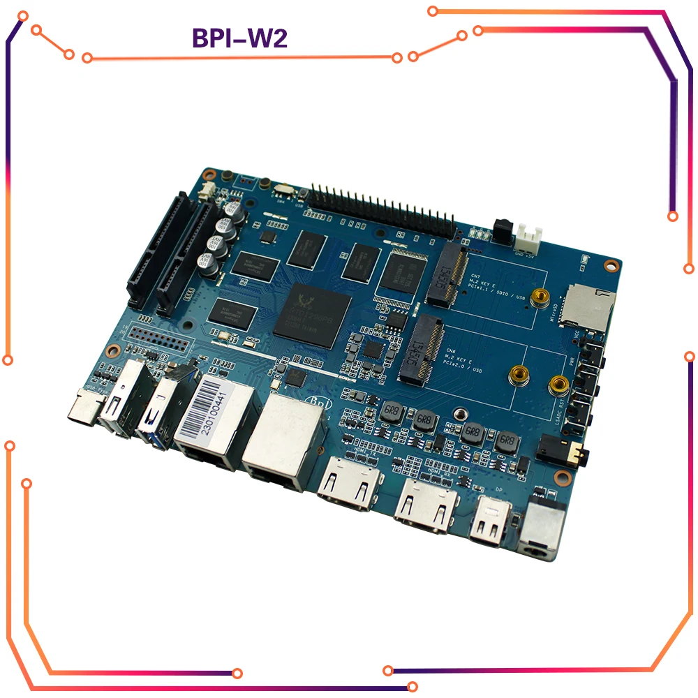 Original Banana Pi W2 BPI W2 BPI-W2 Smart NAS Router RTD1296 Chip Demo Board