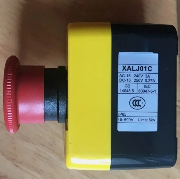 Brand New Original Box XALJ01C Emergency Stop  Switch Waterproof Box 1NC 1NO Rotary Reset IP65 Fast Delivery