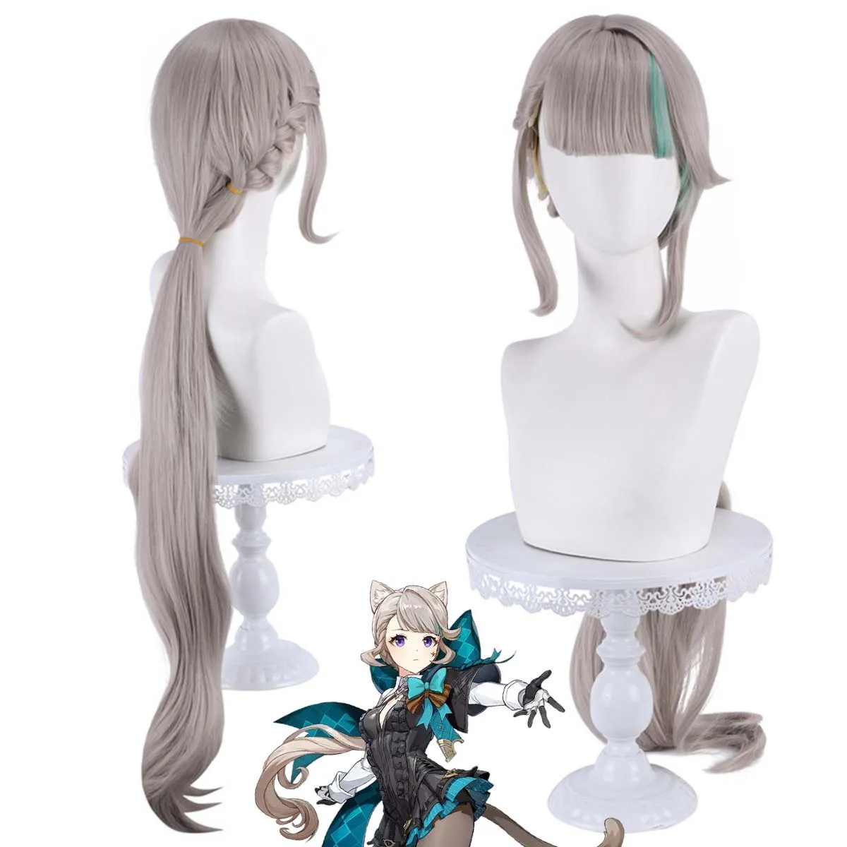 

Термостойкие синтетические парики Genshin Impact Fontaine Lynette