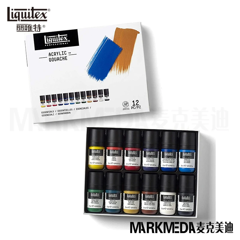 Imagem -05 - Liquitex-tinta Acrílica Fosca Guache Alta Concentração Pigmentos Profissionais Artigos de Arte Todas as Superfícies 59ml