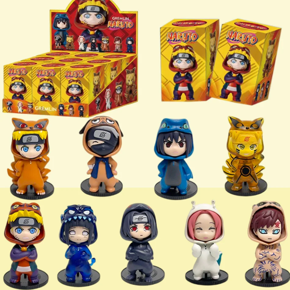 

НОВЫЙ аниме Наруто слепая коробка пижамные мягкие серии фигурки модель Саске Какаши дизайн костюма украшение Рождественский подарок игрушка хит продаж