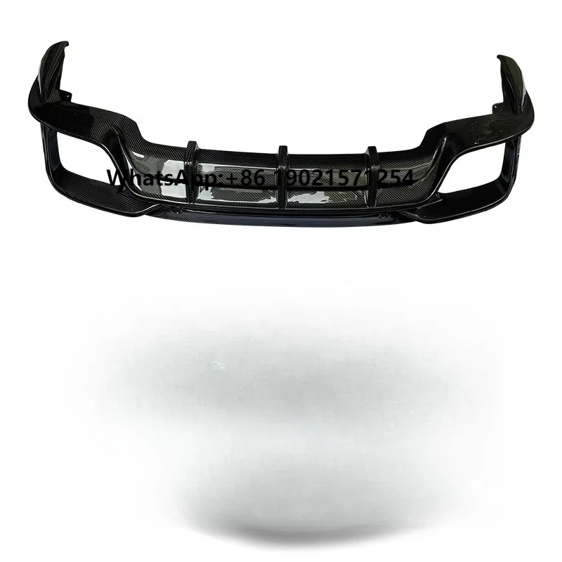 

2017-2023 for Rear Lip Carbon Fiber Bumper Front Upgrade with New Condition and Fog Light Cut-Outs Model 971