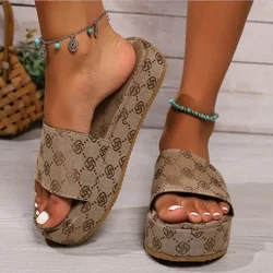 2024 New Hot Summer Fashion Women's Slippers Women's Sandals Thick Sole Large Woman Slippers Banquet Party Beach Fashion Sandals