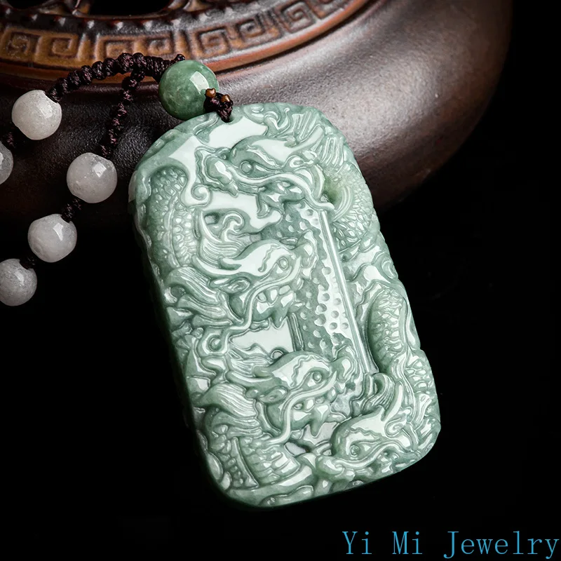 Natural A-grade Jade Pendant Jade Brand Nine Ice Type Pendant High Grade Fashion Necklace All for 1 Real and Free Shipping Items