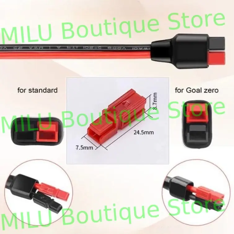 Car Cigarette Lighter Plug with 15A Fuse 100cm 14AWG Extension Cable Adapter Compatible with Anderson PowerPole Port