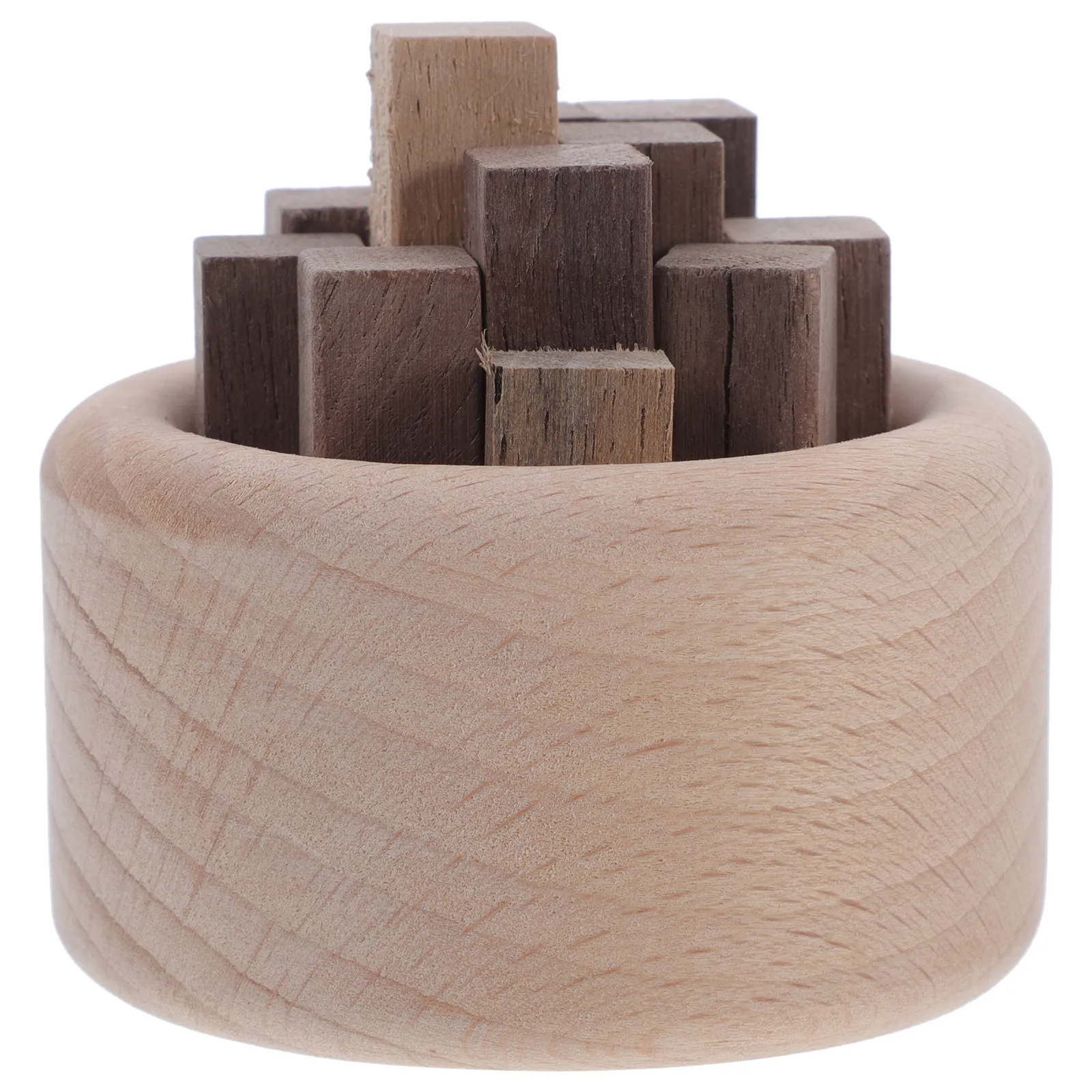 1Set Wood Aroma Diffuser Woodpile Shape Decorative Essential Oil Diffuser for Home Office Bedroom Yoga Aromatherapy Scented