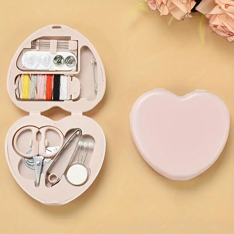 Mini Sewing Kit - Compact Travel & Home Sewing Box with Thread,Sharp Scissors,Needle,Ideal for Beginners and Advanced Sewers