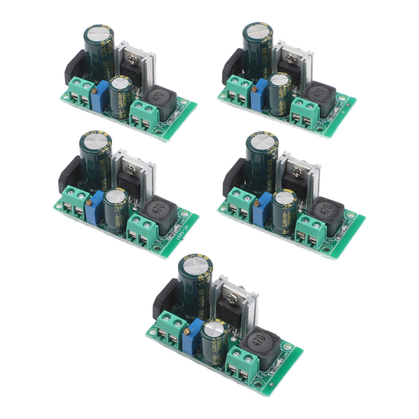 AC to DC Step-down Power Module with Adjustable Output 3.3V-33V Input AC5V-30V DC5V-50V for High Load Applications with Heatsink