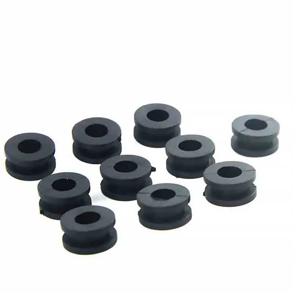 

10pcs Shock Absorbing Rubber Ring Black Motorbike Gasket Moped Premium Material Durable Safe Stable Mechanical Strength Easy