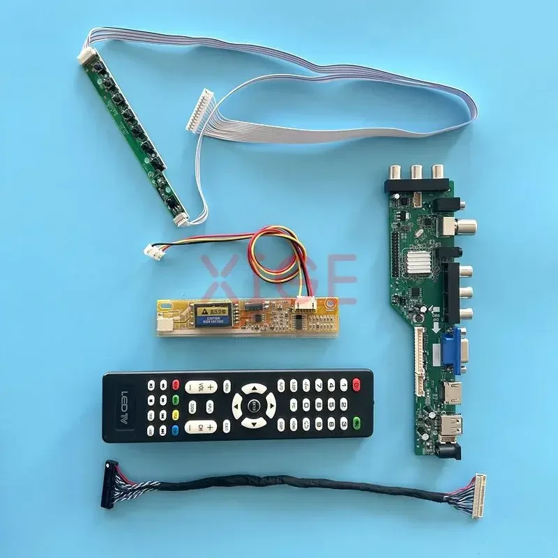 

Controller Card Fit LP154WP1 N154C1 N154C2 N154C3 USB+HDMI+VGA+AV+IR Screen DIY Kit 1440*900 DVB Digital Signal 1CCFL LVDS-30Pin