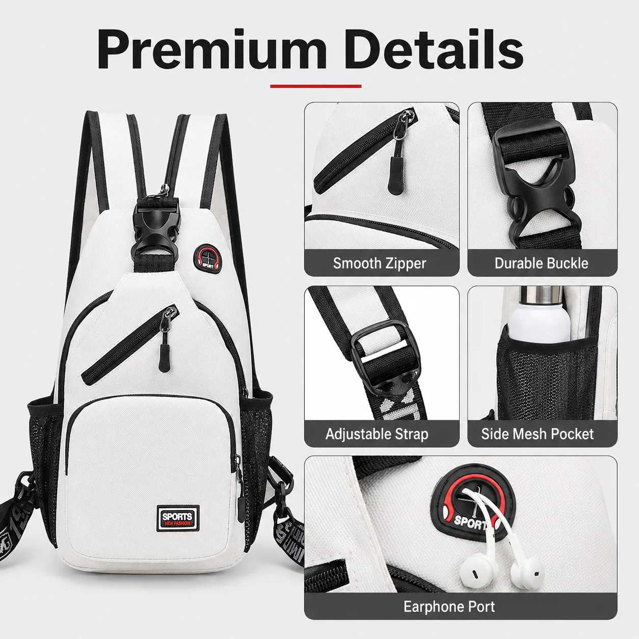 Mochila Convertible de Moda para Mujer y Hombre, Bolso Bandolera de Gran Capacidad, Bolso de Pecho Multibolsillos para Viajes