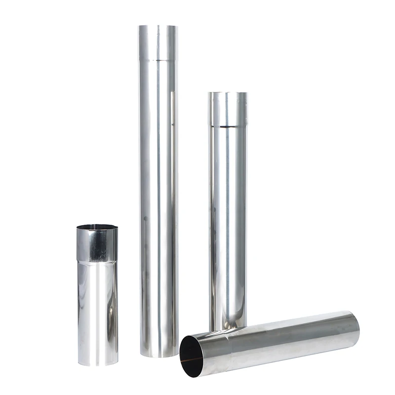 Stainless Steel Stove Pipe Chimney  Stove Boiler Exhaust Pipe Flue Liner