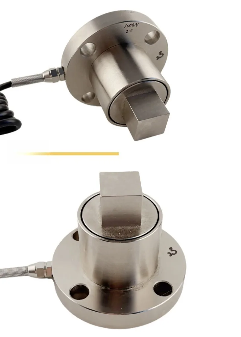High Precision Static Torque Sensor 0-1000Nm Flange Type Square Drive Torque Transducer for Bolt Tightening Detection