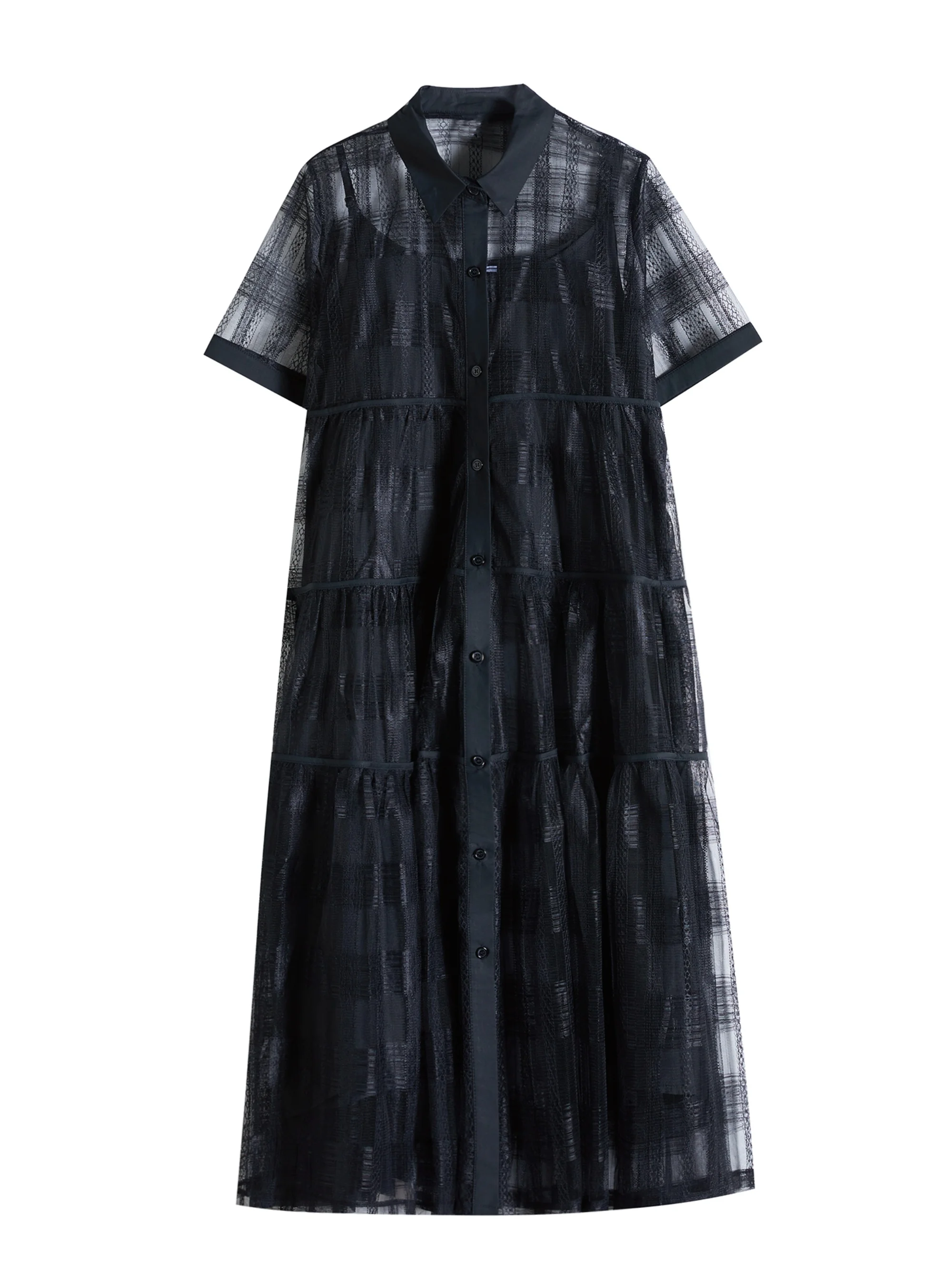 Conjunto de Dos Piezas de Moda, Talla ande, Estilo Patchwork, Pado, con Cuello ter y Cseta, Vestido hasta la Rodil...