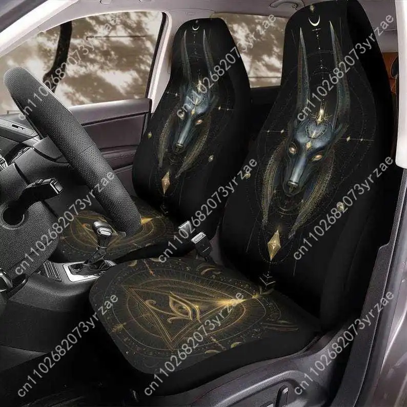 

Egyptian Anubis Eye Car Seat Covers Universal Environmentally Friendly Interior Decorations Comfortable Breathable Seat Covers