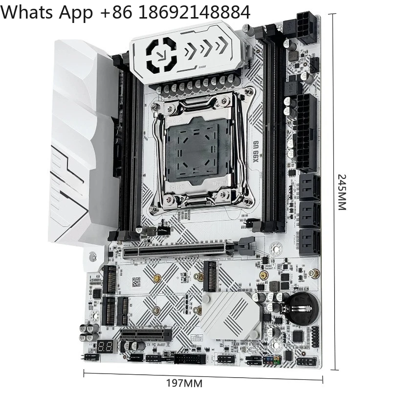 New X99 U9 mechanic main board set Optional LGA 2011-3 Xeon E5 2630 V4 CPU Support TPM2.0 DDR4 Memory NVME M.2 USB3.0 - view 3
