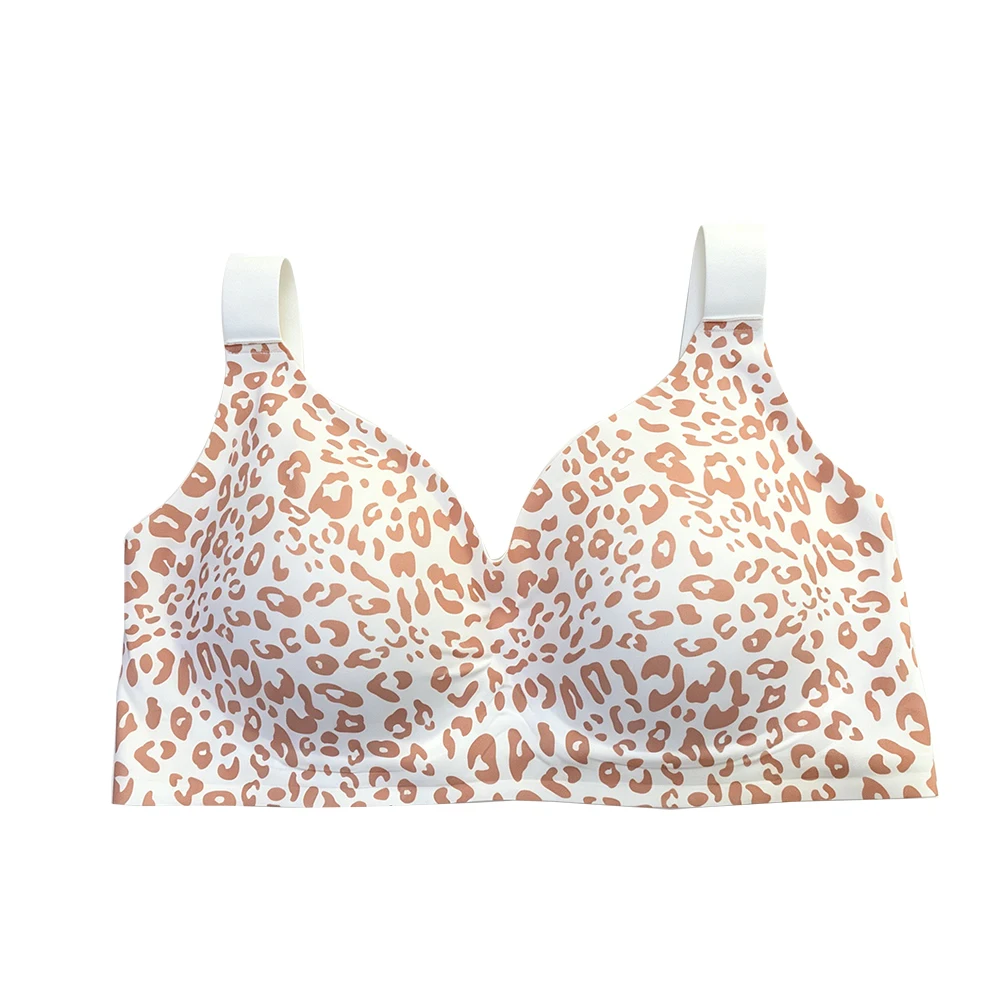 Damen Jelly Plus Size Nahtloser und Bügelloser BH, Stützender Vollschalen-BH, Weich, Bequem und Atmungsaktiv, Drahtloser Push-Up-BH – Detail 7