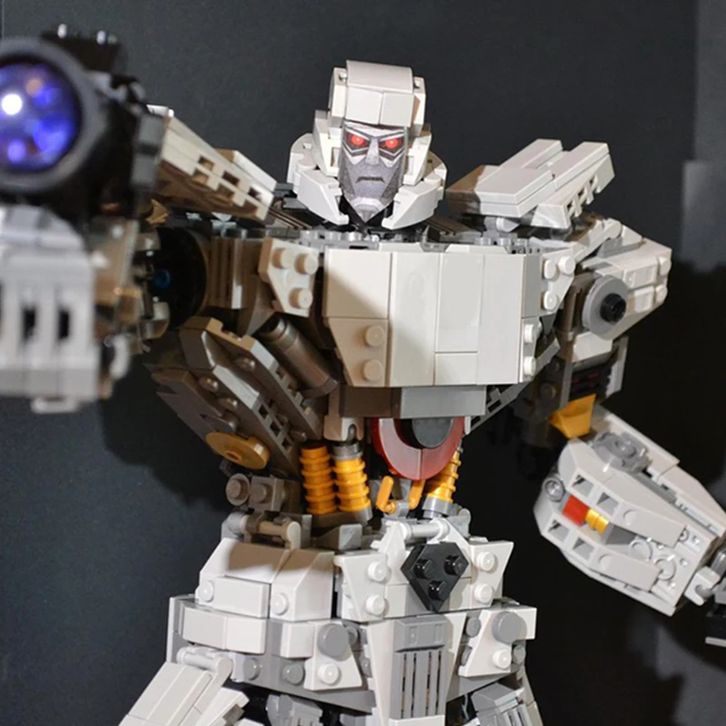 2036-częściowy robot transformujący samochód Megatron Model klocki, wysokość 42,6 cm, idealny do kolekcji wystawowej