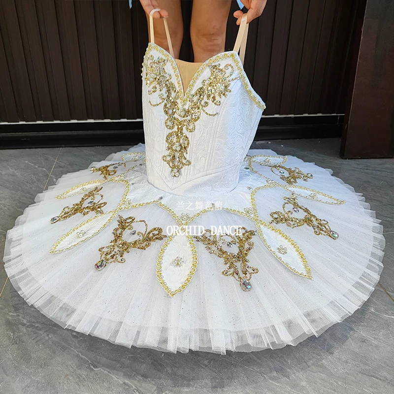 BT2507003 Professional Custom Size Custom Color Kids Girls Women Adult White  Ballet Tutu Costumes