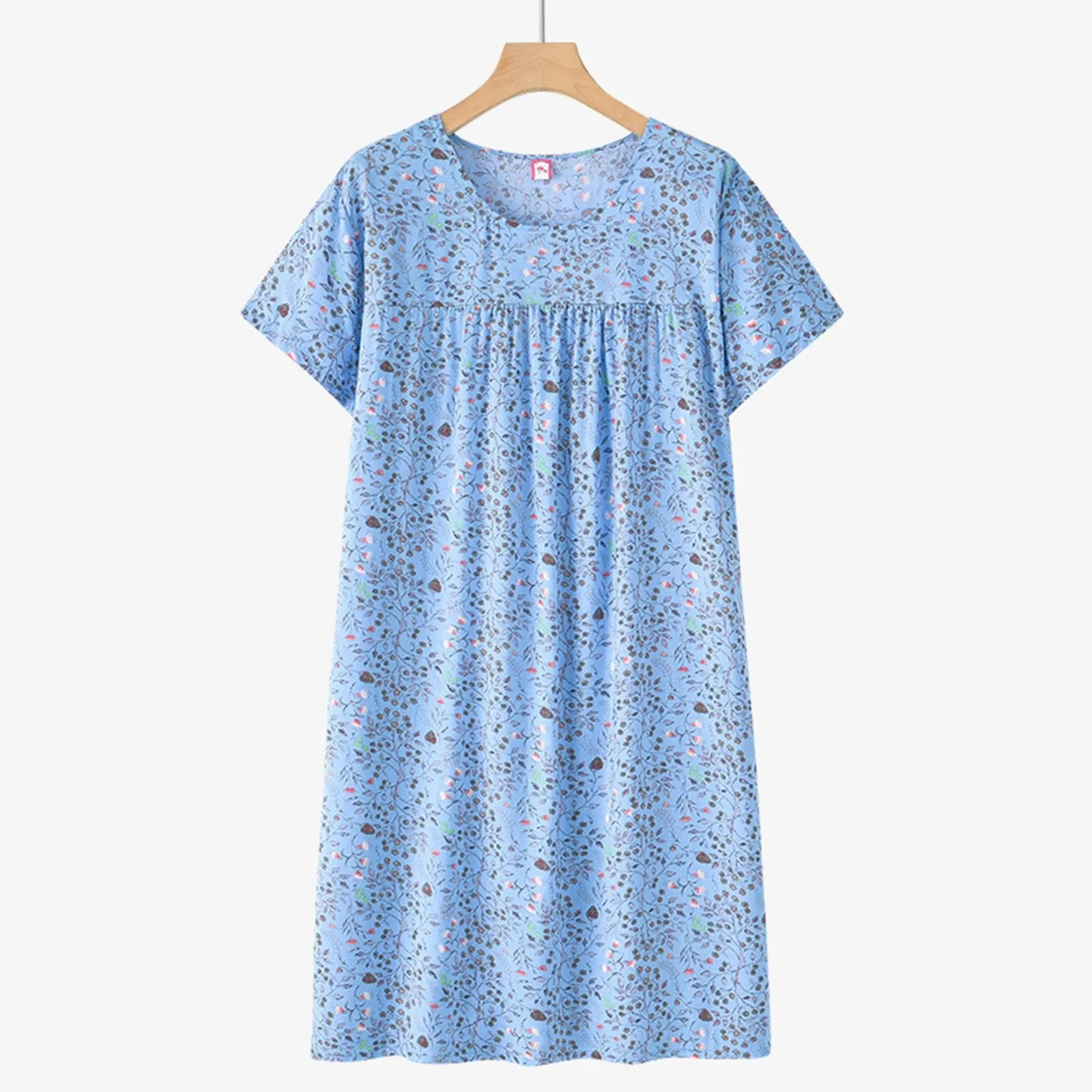 Casual Sundress For Fine Womens Women Summer Floral Short Sleeve Nightgown Summer Boho Casual Sundress For Female Hotsale