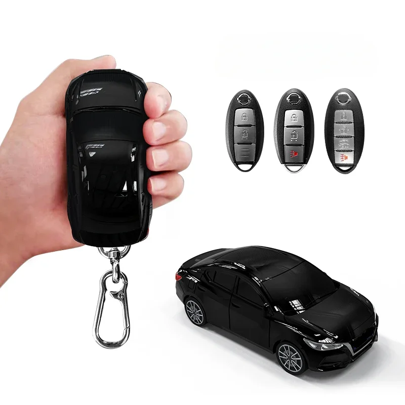 Car Shape Model Car Key Fob Case Cover Suit For NISSAN SYLPHY SENTRA Plastic Car Model Key Case Cover