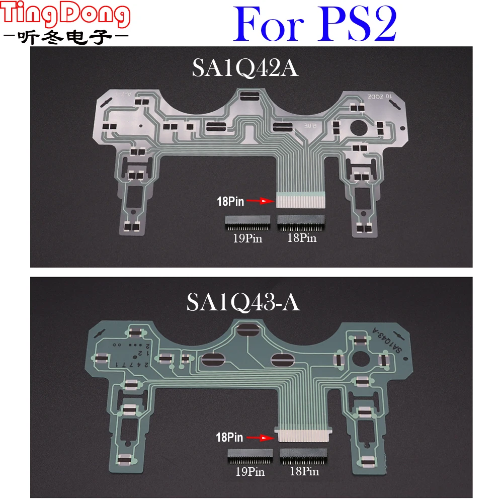 For Sony PS2 SA1Q42A SA1Q43-A Ribbon Circuit Board Film Joystick Flex Cable Conductive Film For ps 2 Controller