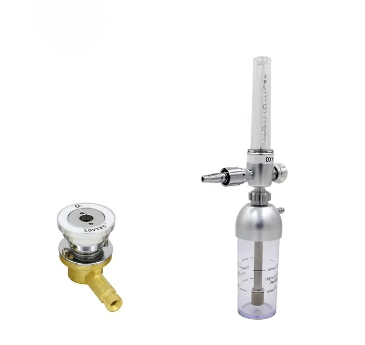Flow Meter Oxygen Medical Treatment Directly Used With Humidifier Oxygen Connector