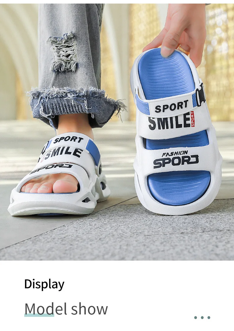 Herren-Sommer-Outdoor-Sandalen – Rutschfeste, geruchsabweisende Freizeit- und Fahrersandalen, ultraweiche Cloud-Comfort-Strandslipper für Herren – Detail 14