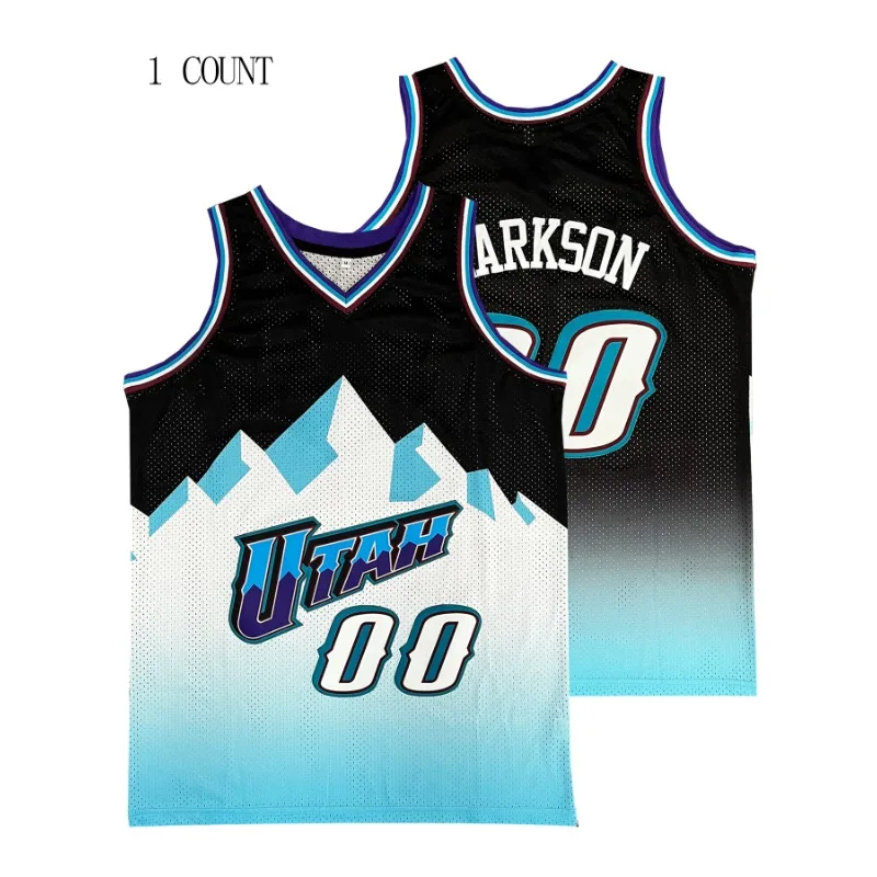 

Mens #00 Black Basketball Jersey,Sleeveless Embroidery Sweatshirt Training Competition Sports Uniforms Suitable for Summer