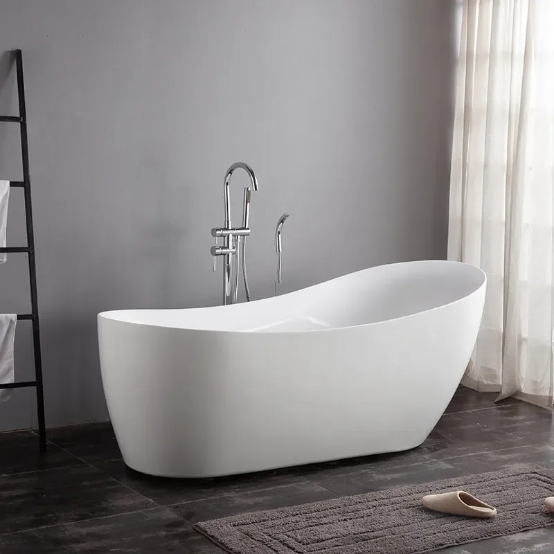 for Foshan Factory Direct Sales Thin Edge Acrylic Bathtub for Adult Household Small Apartment Hotel Same Style