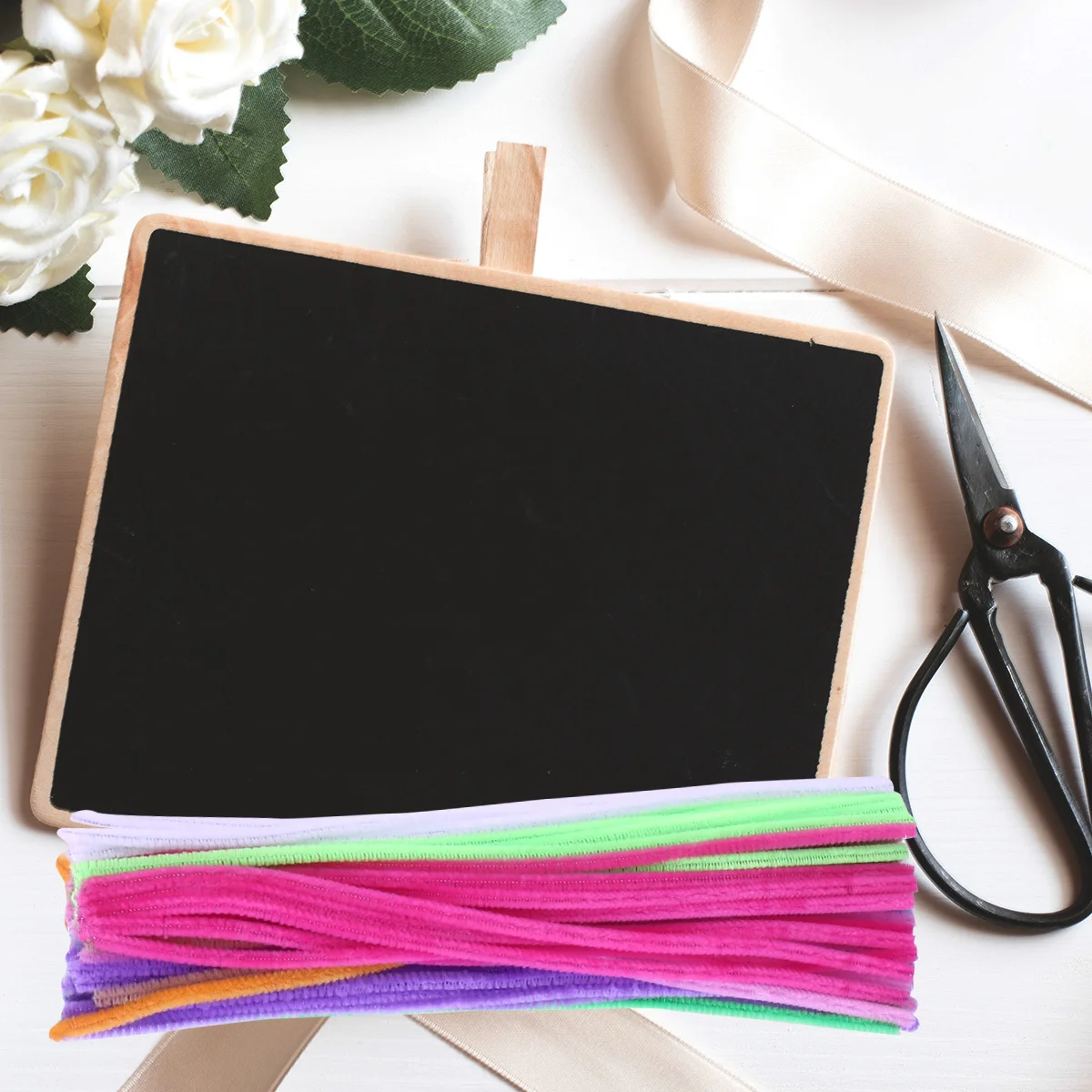 200 Stück bunte Pfeifenreiniger, flexible Formstäbchen für Kinder, Fantasie, Spielen, Kunst, Dekoration, Aktivitäten, Klappstäbchen, Spielzeug