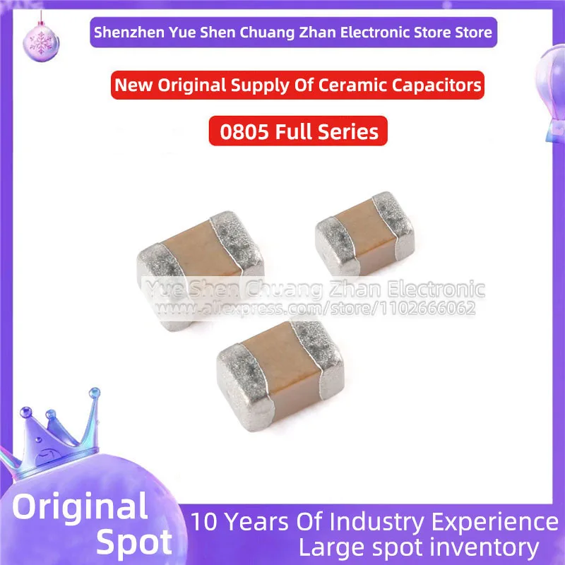 【 Whole Disk 2000 PCS 】2012 Patch Capacitor 0805 10nF 103K 50V Error 10% Material X7R Genuine capacitor