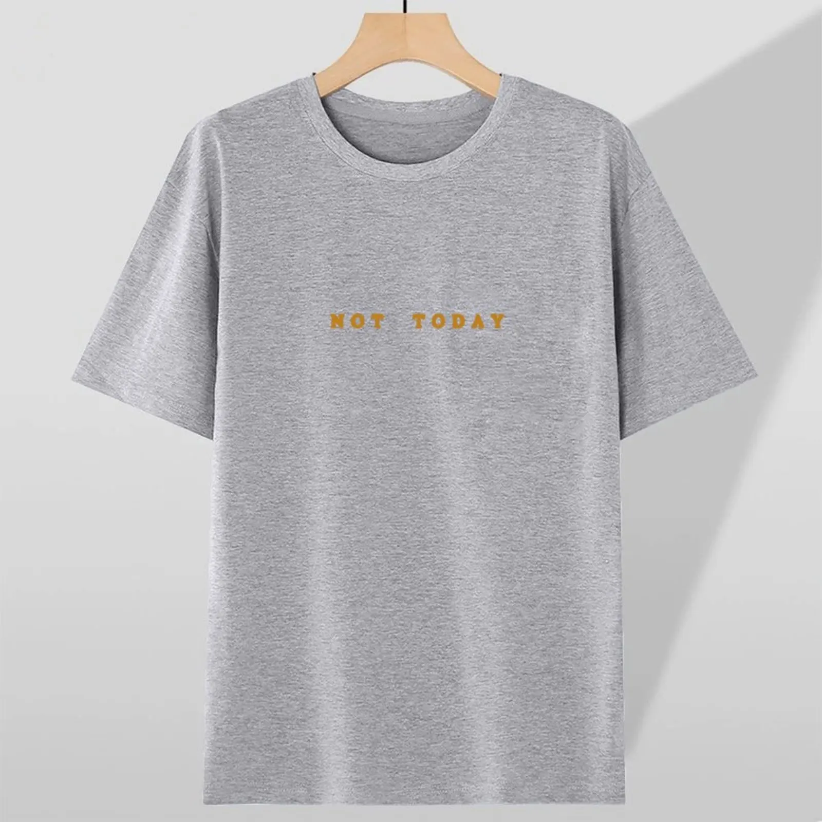 

Women's Casual Short Sleeve T-Shirt Crew Neck T Shirt With Simple Alphabet Prints For Daily Wear Comfortable Top Couple Clothes