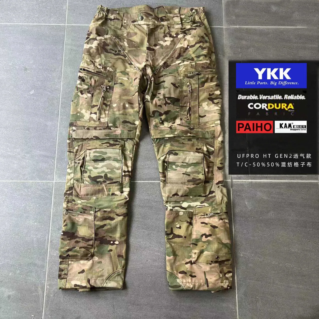 UF-HT GEN2 Tactical Pants for Outdoor Hunting, Breathable, Commuter City Workwear, RG Green Cavalry Green Training Pants