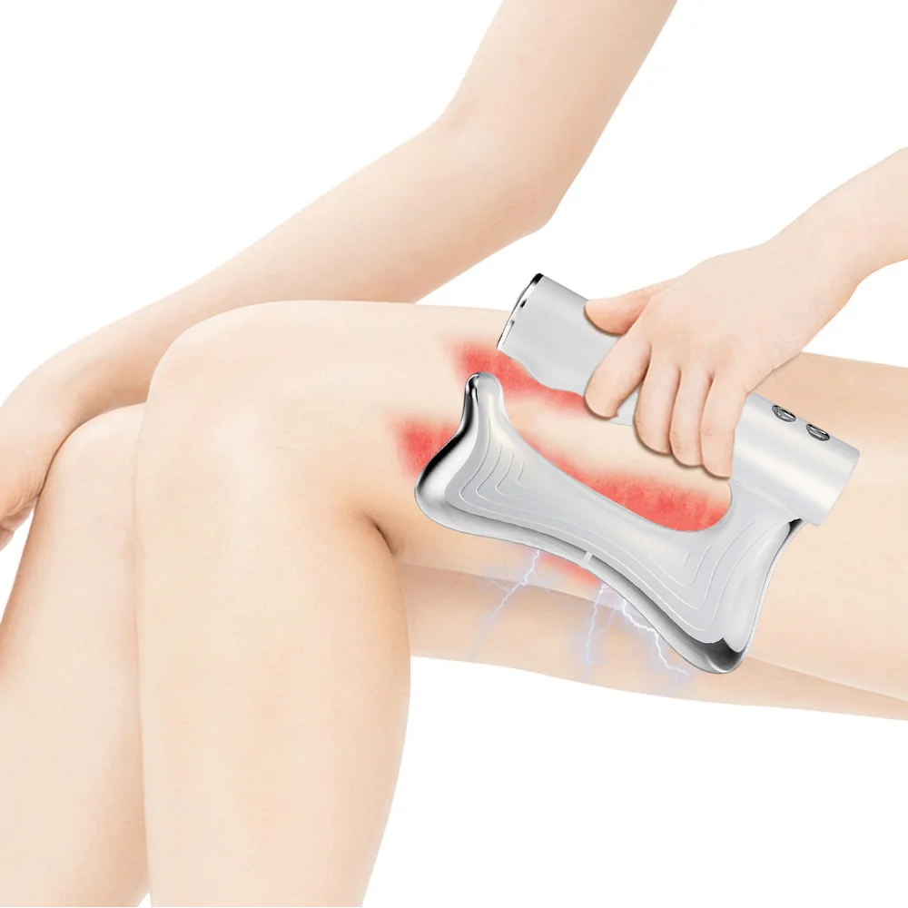 

Electric Fascia Knife Muscle Relax EMS Microcurrent Fascia Massage Vibration Warm Body Lifting Scraper Massager Multifunctional