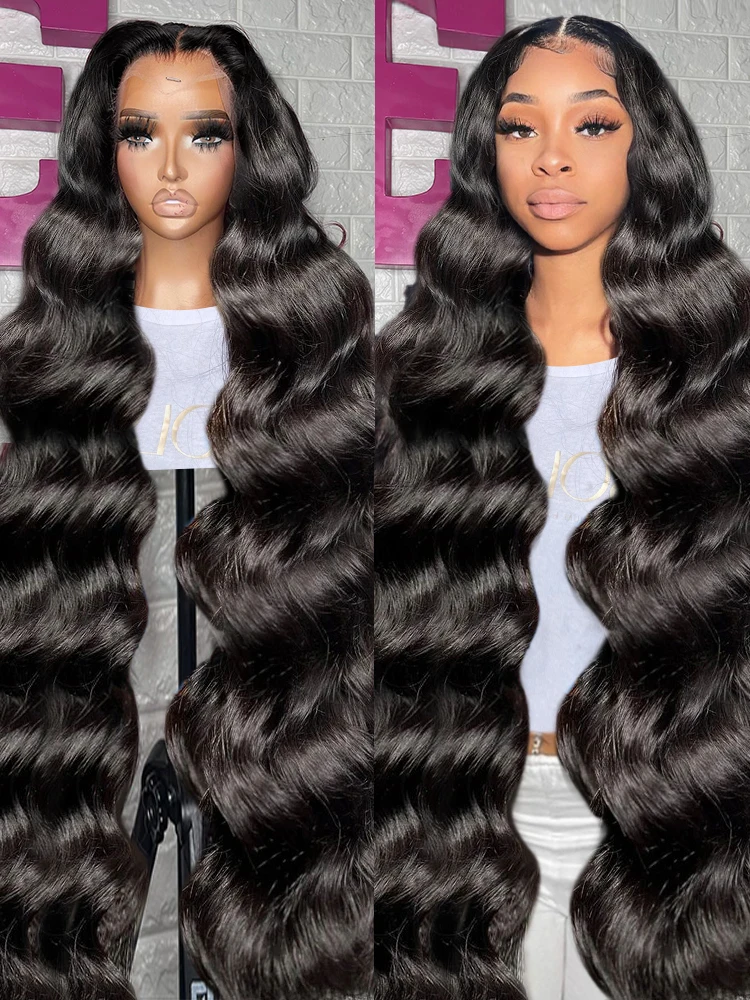 30 40 Inches 250% Transparent HD Body Wave 5x5 Glueless Ready To Go Wear 13x6 Lace Front Human Hair Wigs 13x4 Lace Frontal Wig