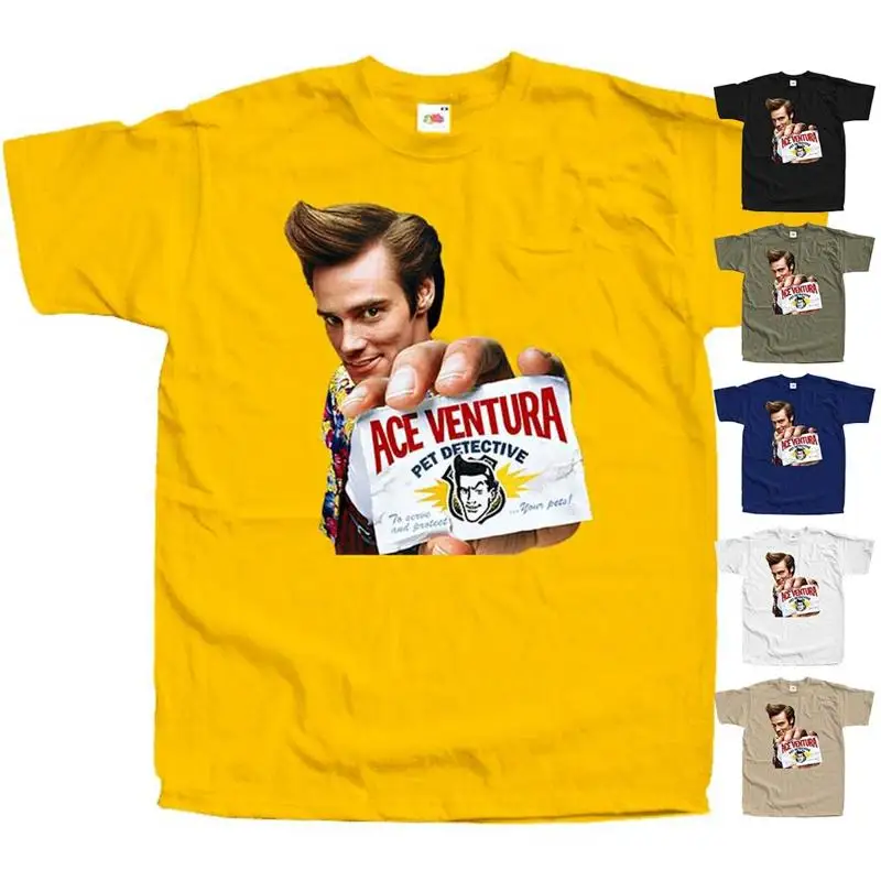 

ACE VENTURA PET DETECTIVE V3 МУЖСКАЯ ФУТБОЛКА С ПРИНТОМ ФИЛЬМ DTG ВСЕ РАЗМЕРЫ S-5XL