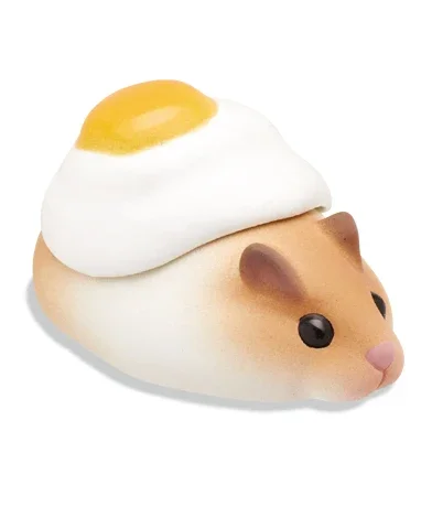 KITAN CLUB Original Gashapon Capsule Toys Figure Kawaii Poached Hamster Eggs Cute Miniature Animal Figurine Anime Desktop Decor